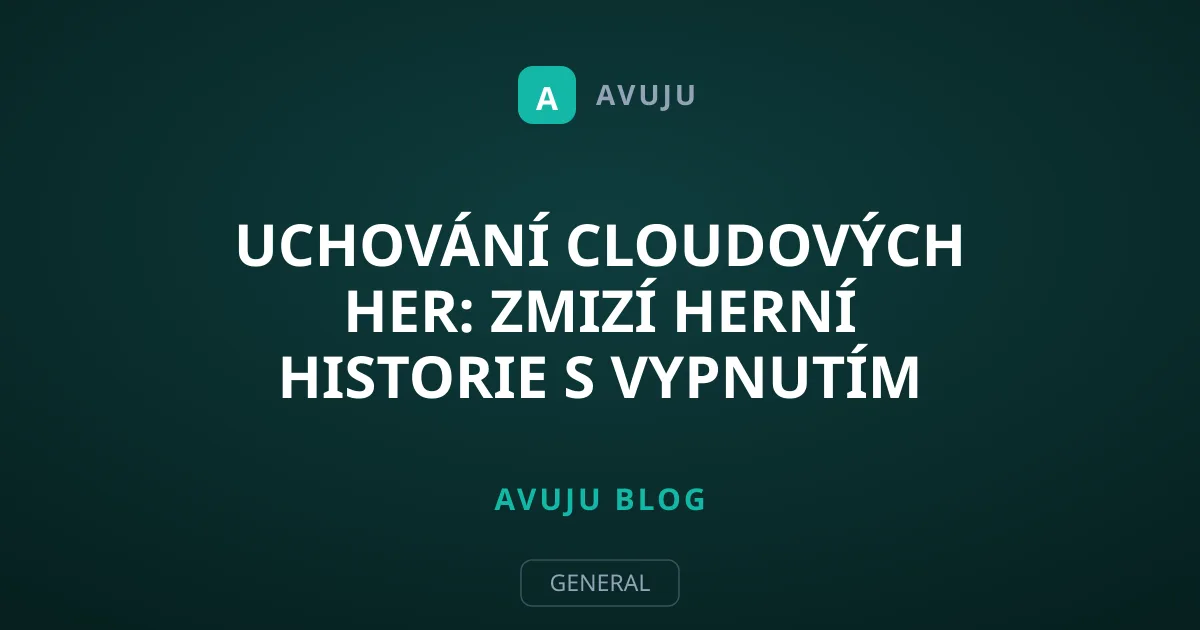 Uchování cloudových her: Zmizí herní historie s vypnutím serverů?